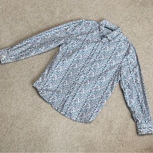 Perry Ellis Floral Long Sleeve Button-Up Shirt